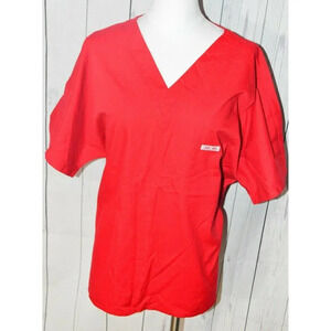 Cherokee Women's Red Short Sleeve Scrub Shirt
